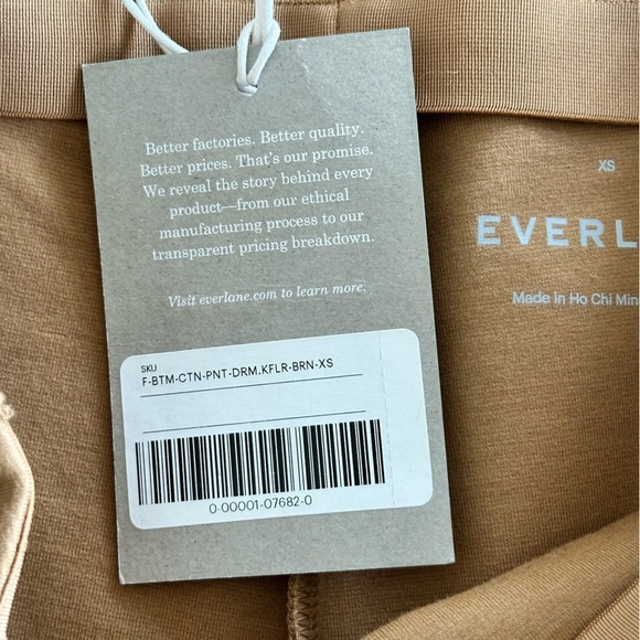 NEW EVERLANE The Dream Kick Flare Pant Pull On in Toasted Coconut Size XS - Picture 9 of 12